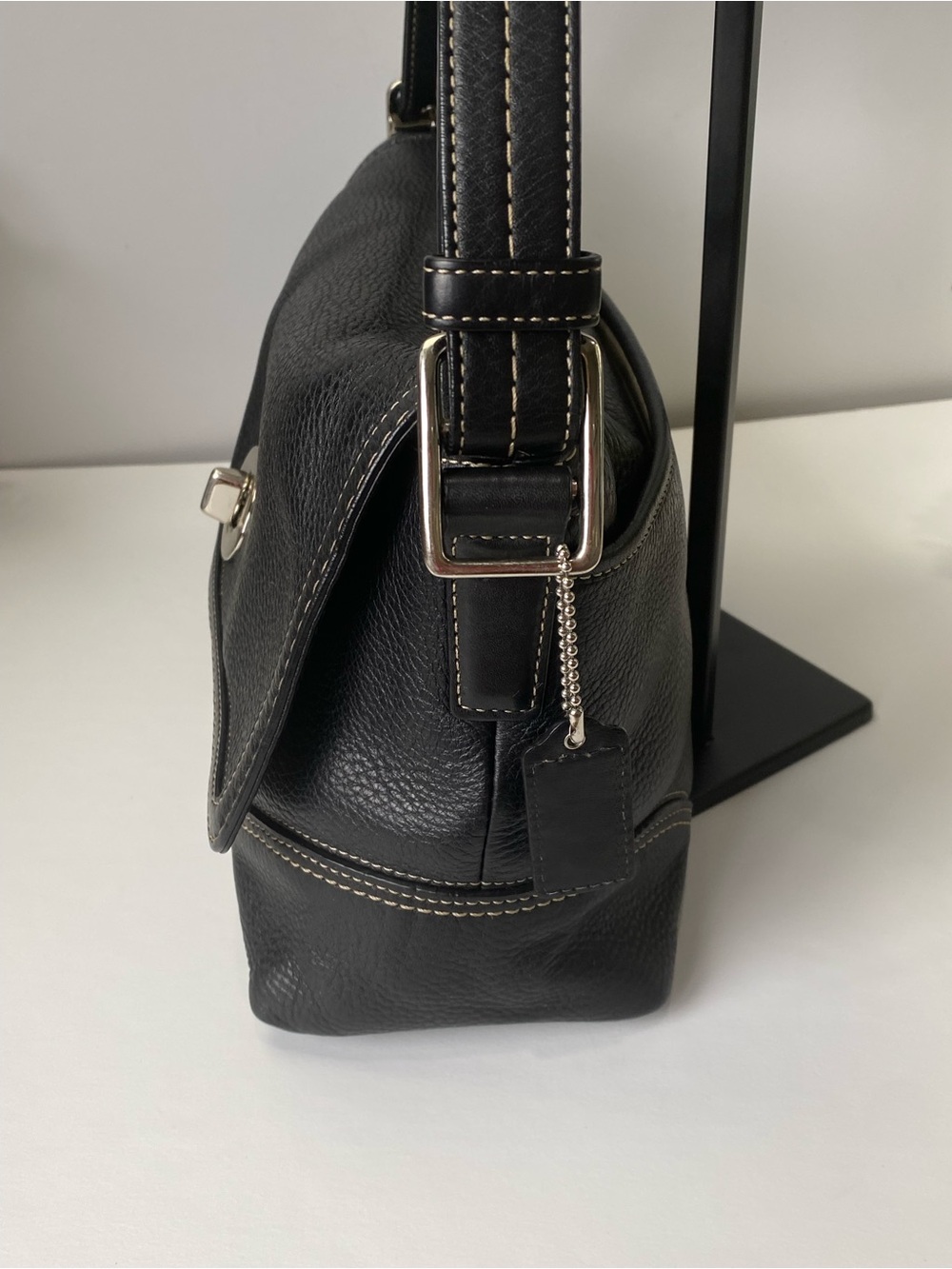 Coach Hamilton Flap Turnlock Y2K Black Convertible Shoulder Bag - Picture 6 of 16